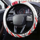 Sudan Football Steering Wheel Cover Wings of Victory - Go Falcons of Jediane