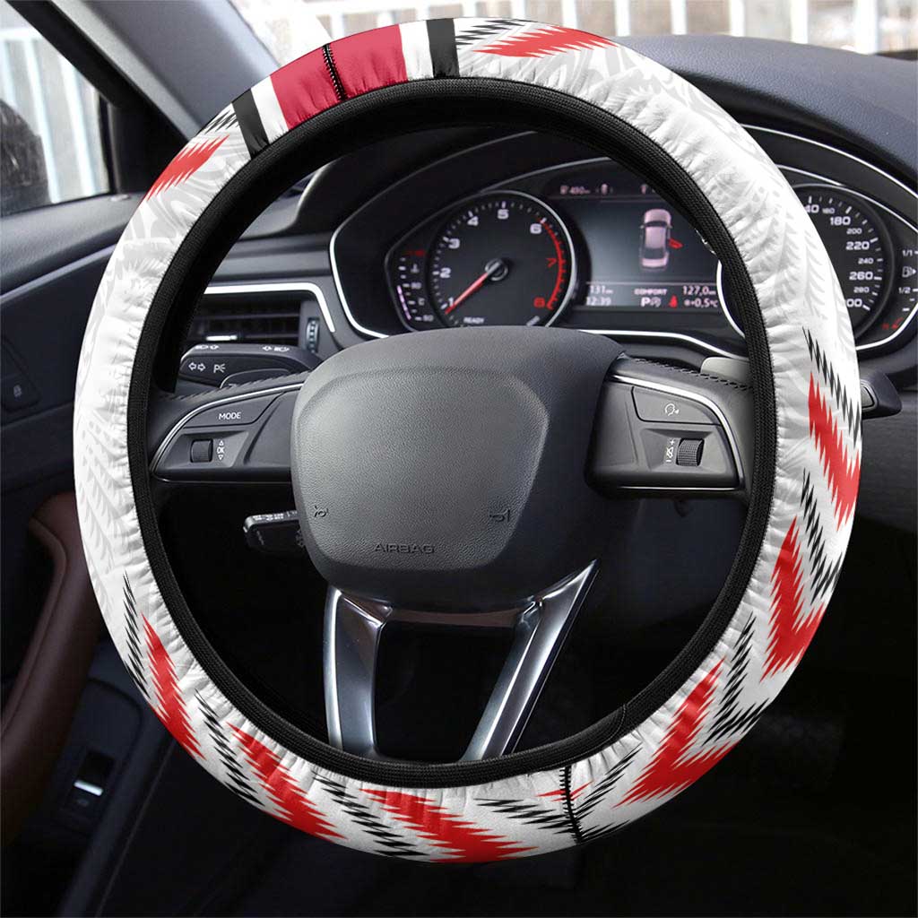 Sudan Football Steering Wheel Cover Wings of Victory - Go Falcons of Jediane