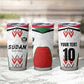 Custom Sudan Football Tumbler Cup Wings of Victory - Go Falcons of Jediane