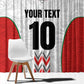 Custom Sudan Football Window Curtain Wings of Victory - Go Falcons of Jediane