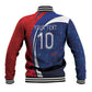 Haiti Football Custom Baseball Jacket Abstract Graphic Style Patriotic
