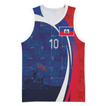 Haiti Football Custom Basketball Jersey Abstract Graphic Style Patriotic