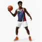 Haiti Football Custom Basketball Jersey Abstract Graphic Style Patriotic