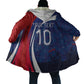 Haiti Football Custom Cloak Abstract Graphic Style Patriotic