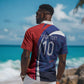 Haiti Football Custom Hawaiian Shirt Abstract Graphic Style Patriotic LT03