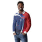 Haiti Football Custom Long Sleeve Polo Shirt Abstract Graphic Style Patriotic