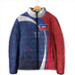 Haiti Football Custom Padded Jacket Abstract Graphic Style Patriotic