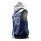 Haiti Football Custom Sleeveless Hoodie Abstract Graphic Style Patriotic