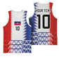 Haiti Football Custom Basketball Jersey Tribal African Abstract Graphic