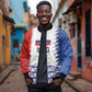 Haiti Football Custom Bomber Jacket Tribal African Abstract Graphic
