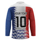 Haiti Football Custom Hockey Jersey Tribal African Abstract Graphic