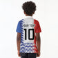 Haiti Football Custom Kid Polo Shirt Tribal African Abstract Graphic