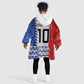 Haiti Football Custom Kid Wearable Blanket Hoodie Tribal African Abstract Graphic