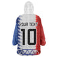 Haiti Football Custom Kid Wearable Blanket Hoodie Tribal African Abstract Graphic