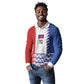 Haiti Football Custom Long Sleeve Polo Shirt Tribal African Abstract Graphic