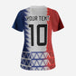 Haiti Football Custom Scrub Top Tribal African Abstract Graphic