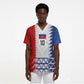 Haiti Football Custom Scrub Top Tribal African Abstract Graphic