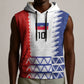 Haiti Football Custom Sleeveless Hoodie Tribal African Abstract Graphic