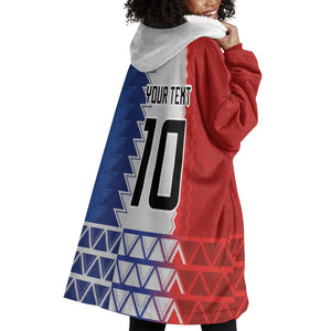 Haiti Football Custom Wearable Blanket Hoodie Tribal African Abstract Graphic