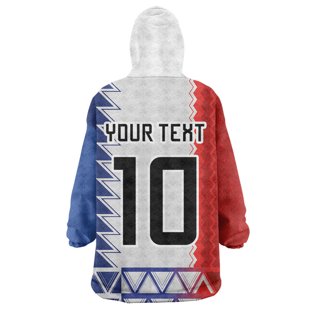 Haiti Football Custom Wearable Blanket Hoodie Tribal African Abstract Graphic