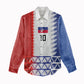 Haiti Football Custom Women Casual Shirt Tribal African Abstract Graphic