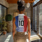 Haiti Football Custom Women Sleeveless Polo Shirt Tribal African Abstract Graphic