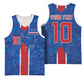 Cabo Verde Custom Basketball Jersey Paint Brush Stroke Shark Pattern Map Design