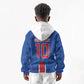 Cabo Verde Custom Kid Hoodie Paint Brush Stroke Shark Pattern Map Design