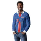 Cabo Verde Custom Long Sleeve Polo Shirt Paint Brush Stroke Shark Pattern Map Design