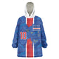 Cabo Verde Custom Wearable Blanket Hoodie Paint Brush Stroke Shark Pattern Map Design