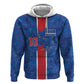 Cabo Verde Custom Zip Hoodie Paint Brush Stroke Shark Pattern Map Design
