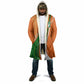 Cote D'Ivoire Football Custom Cloak Abstract Wave Pattern Tribal Sporty Style