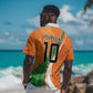 Cote D'Ivoire Football Custom Hawaiian Shirt Abstract Wave Pattern Tribal Sporty Style