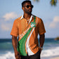 Cote D'Ivoire Football Custom Hawaiian Shirt Abstract Wave Pattern Tribal Sporty Style LT03