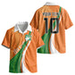 Cote D'Ivoire Football Custom Kid Hawaiian Shirt Abstract Wave Pattern Tribal Sporty Style LT03