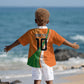 Cote D'Ivoire Football Custom Kid Hawaiian Shirt Abstract Wave Pattern Tribal Sporty Style LT03