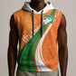 Cote D'Ivoire Football Custom Sleeveless Hoodie Abstract Wave Pattern Tribal Sporty Style