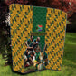 South Africa Rugby Quilt - Springbok Mascot, Players Fighting for Victory
