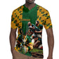 South Africa Rugby Rugby Jersey - Springbok Mascot, Players Fighting for Victory