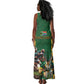 South Africa Rugby Tank Maxi Dress - Springbok Mascot, Players Fighting for Victory