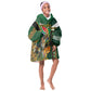 Personalized South Africa Versus Ireland Rugby KId Wearable Blanket Hoodie - Springbok Mascot, Celtic Cross Design