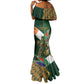 Personalized South Africa Versus Ireland Rugby Mermaid Dress - Springbok Mascot, Celtic Cross Design