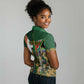 Personalized South Africa Versus Ireland Rugby Women Polo Shirt - Springbok Mascot, Celtic Cross Design