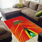 Guyana Cricket Amazon Warriors Area Rug Go Glory-Green Red Gold - African Pride