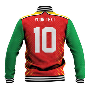 Guyana Cricket Amazon Warriors Custom Baseball Jacket Go Glory-Green Red Gold - African Pride