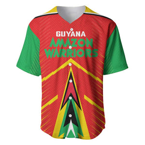 Guyana Cricket Amazon Warriors Custom Baseball Jersey Go Glory-Green Red Gold - African Pride