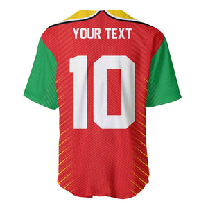 Guyana Cricket Amazon Warriors Custom Baseball Jersey Go Glory-Green Red Gold - African Pride