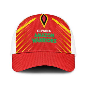 Guyana Cricket Amazon Warriors Baseball Net Cap Go Glory-Green Red Gold - African Pride