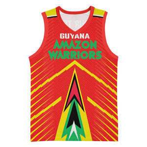 Guyana Cricket Amazon Warriors Custom Basketball Jersey Go Glory-Green Red Gold - African Pride