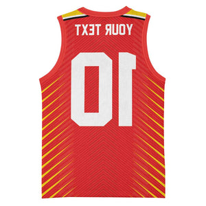 Guyana Cricket Amazon Warriors Custom Basketball Jersey Go Glory-Green Red Gold - African Pride